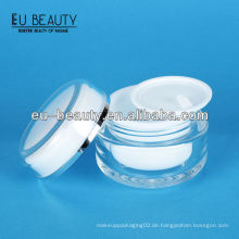 Hochwertige 50g runde kosmetische Glasgesichtscreme Gläser